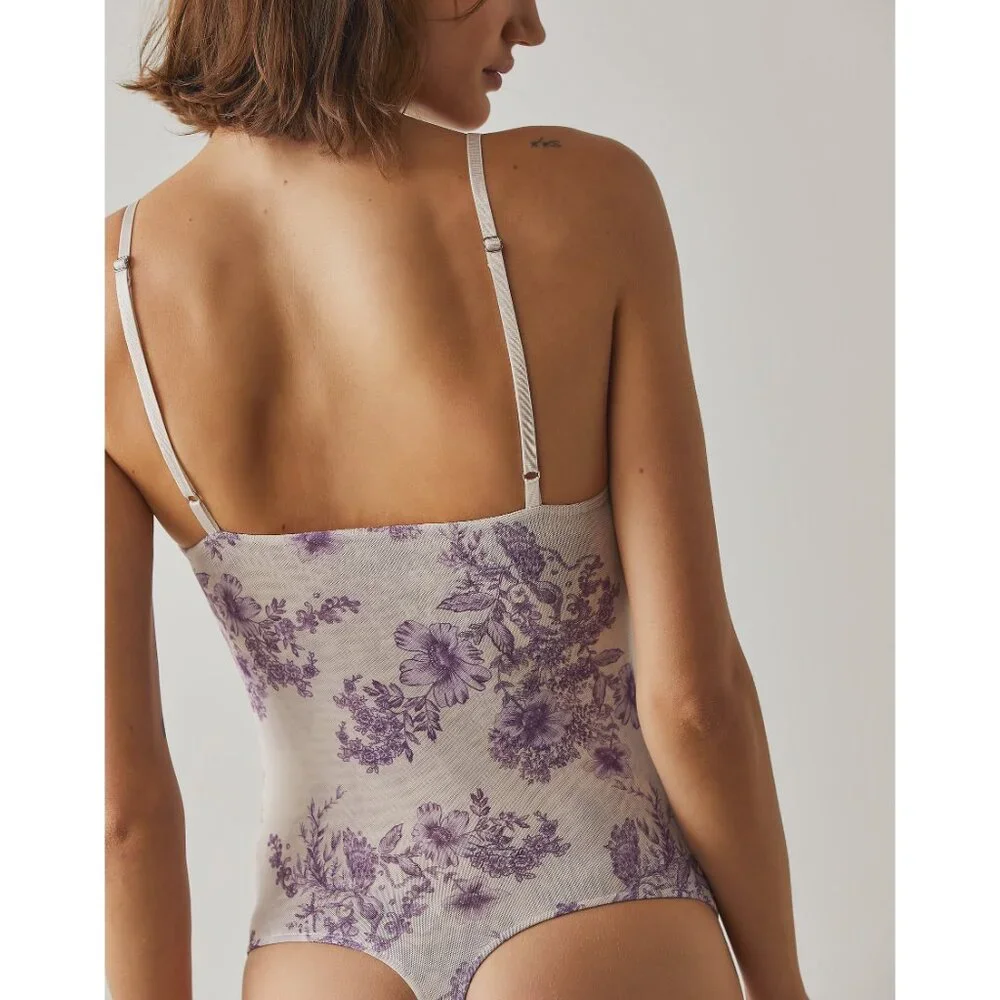 NWT - L - FREE PEOPLE Night Rhythm - Body Suit Corset - Ivory Combo - Picture 3 of 5